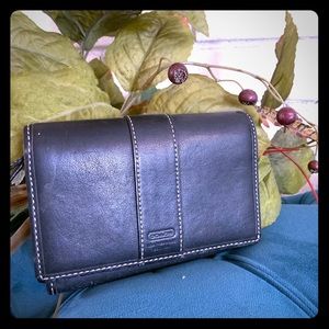 Leather coach wallet